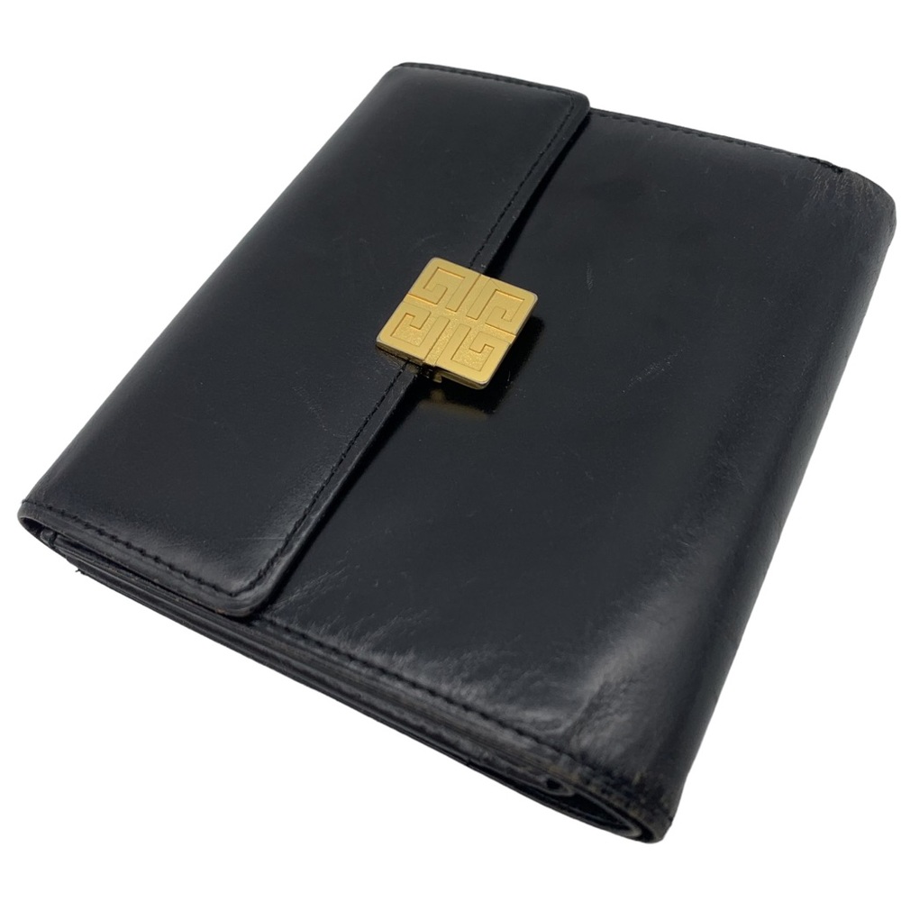 Givenchy Bi-Fold Calfskin Black Leather Wallet